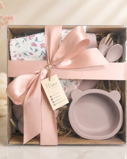 Feeding Set with Bib Gift Box